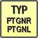 Piktogram - Typ: PTGNR/L